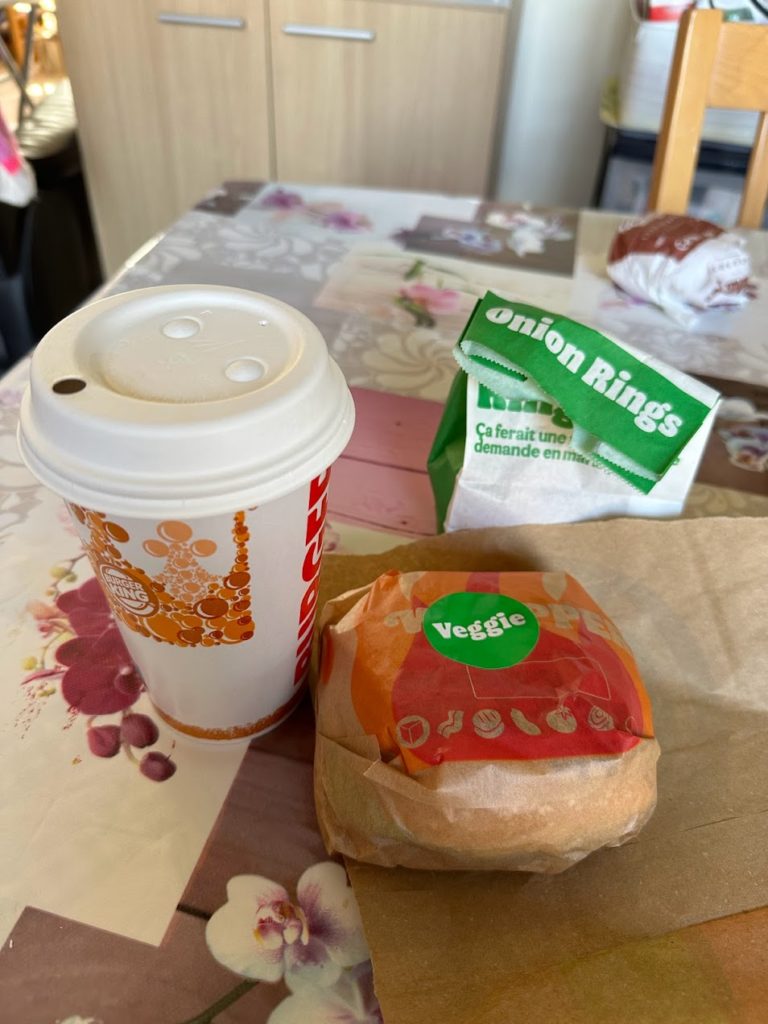 Burger King : Whopper Vegan voici mon menu avec onion rings